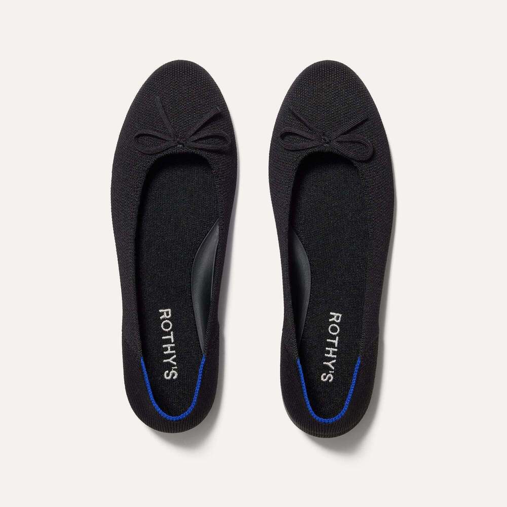 Rothy's The Ballet Flat - Black Size 9.5